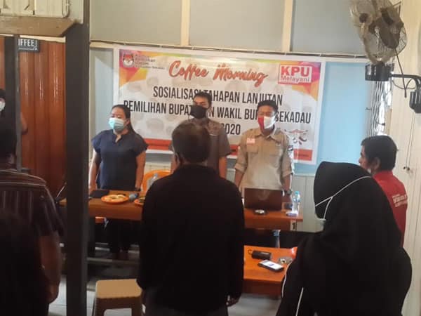 KPU Sekadau Coffee Morning Bersama Wartawan Sosialisasikan Tahapan Lanjutan Pilkada 2020 1