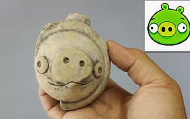 Patung Babi Kuno Mirip Karakter Game Angry Bird Ditemukan di Tiongkok