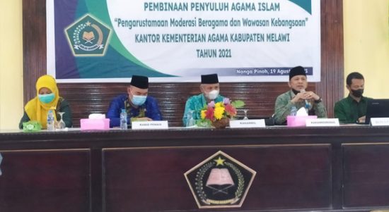 Hadapi Moderasi Beragama, Kemenag Melawi Gelar Pembinaan Penyuluh Agama Islam