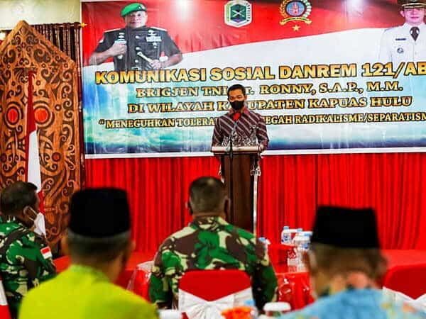 Kerjasama Pemkab Kapuas Hulu dan TNI Sangat Baik