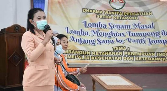 DWP Setda Ketapang Gelar Berbagai Kegiatan Sambut HUT ke-22 Dharma Wanita Persatuan