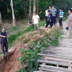 Dewan Melawi Tinjau Jembatan Rusak di Desa Tanjung Sari
