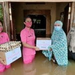 Kapolres Melawi dan Ketua Bhayangkari Salurkan Sembako untuk Korban Banjir