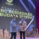 Komitmen Wujudkan Pontianak Kota Ramah Sepeda, Wako Edi Kamtono Didapuk B2W Award