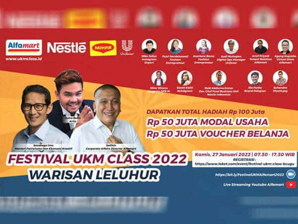 Ayo Ikutan Festival UKM Class Alfamart dan Nestle Berhadiah Rp 100 Juta