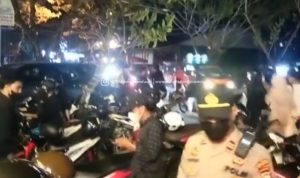Tangkapan Layar Instagram Polresta Pontianak terkait pembubaran pengunjung warkop dan kafe di Jalan Reformasi Pontianak