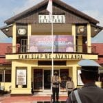 Kapolres Ketapang AKBP Yani Permana saat memimpin apel gelar pasukan Operasi Keselamatan Kapuas 2022