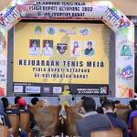Kejuaraan Tenis Meja Piala Bupati Ketapang 2022 Resmi Bergulir