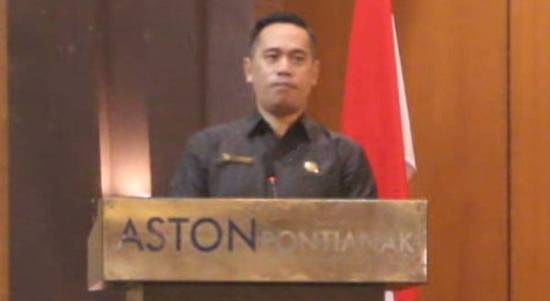 Ketua DPRD Kota Pontianak Satarudin saat memberikan sambutannya dalam Musrenbang RKPD Pontianak tahun 2023