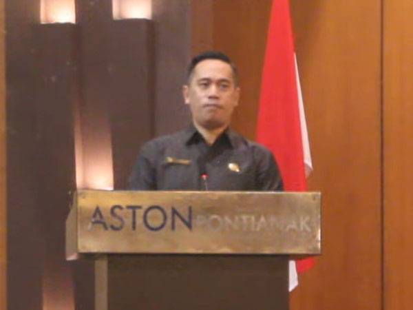 Ketua DPRD Kota Pontianak Satarudin saat memberikan sambutannya dalam Musrenbang RKPD Pontianak tahun 2023