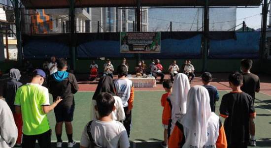 Para peserta turnamen tenis yang digelar Pelti Kota Pontianak siap berlaga