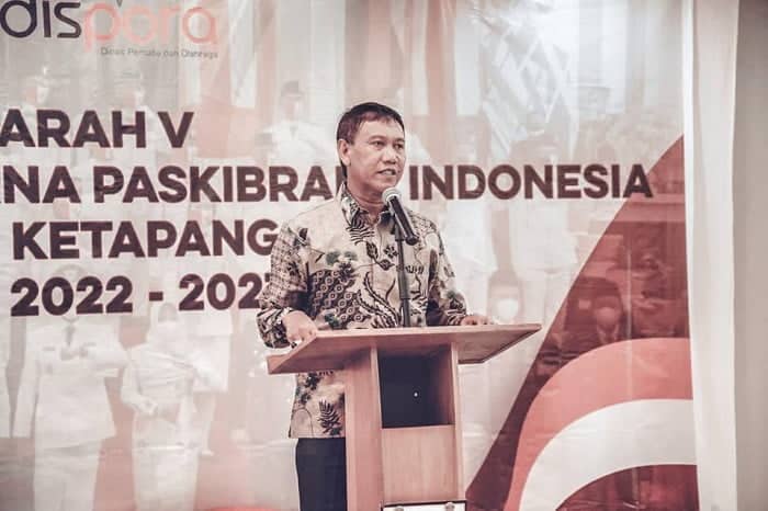 Wakil Bupati Ketapang Farhan saat menyampaikan sambutan dalam Pelantikan Pengurus PPI Kabupaten Ketapang 2022-2027