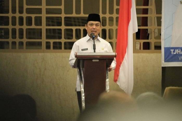 Wakil Gubernur Kalbar Ria Norsan saat menghadiri Rakorwil Apeksi Regional Kalimantan di Kota Singkawang