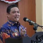 Wakil Gubernur Kalbar Ria Norsan memberikan sambutannya dalam Musrenbang RKPD Kapuas Hulu tahun anggaran 2023