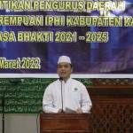 Wakil Gubernur Kalbar Ria Norsan memberikan sambutannya pada pengukuhan Pengurus Daerah IPHI Kapuas Hulu