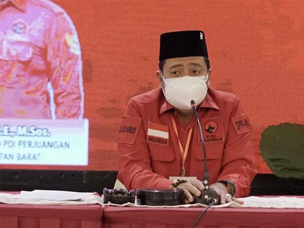 Ketua DPD PDI Perjuangan Kalimantan Barat Lasarus