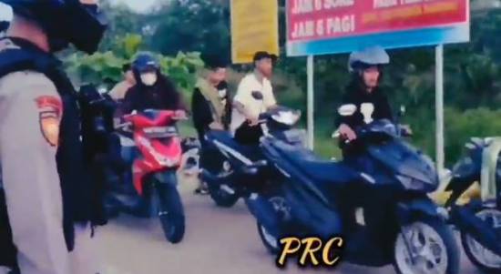 Razia Balap Liar di Kubu Raya, Polisi Amankan 60 Motor Remaja Tanggung