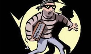 Ilustrasi pencurian kotak amal