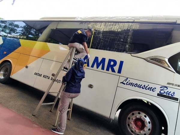 Tim Labfor Mabes Polri Turun Tangan Selidiki Kasus Bus Damri yang Ditembak OTK di Kubu Raya