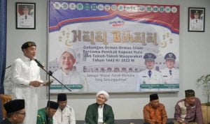 Acara halal bihalal Pemerintah Kabupaten Kapuas Hulu bersama ormas Islam dan sejumlah tokoh masyarakat, Selasa (31/05/2022). (Foto: Istimewa)