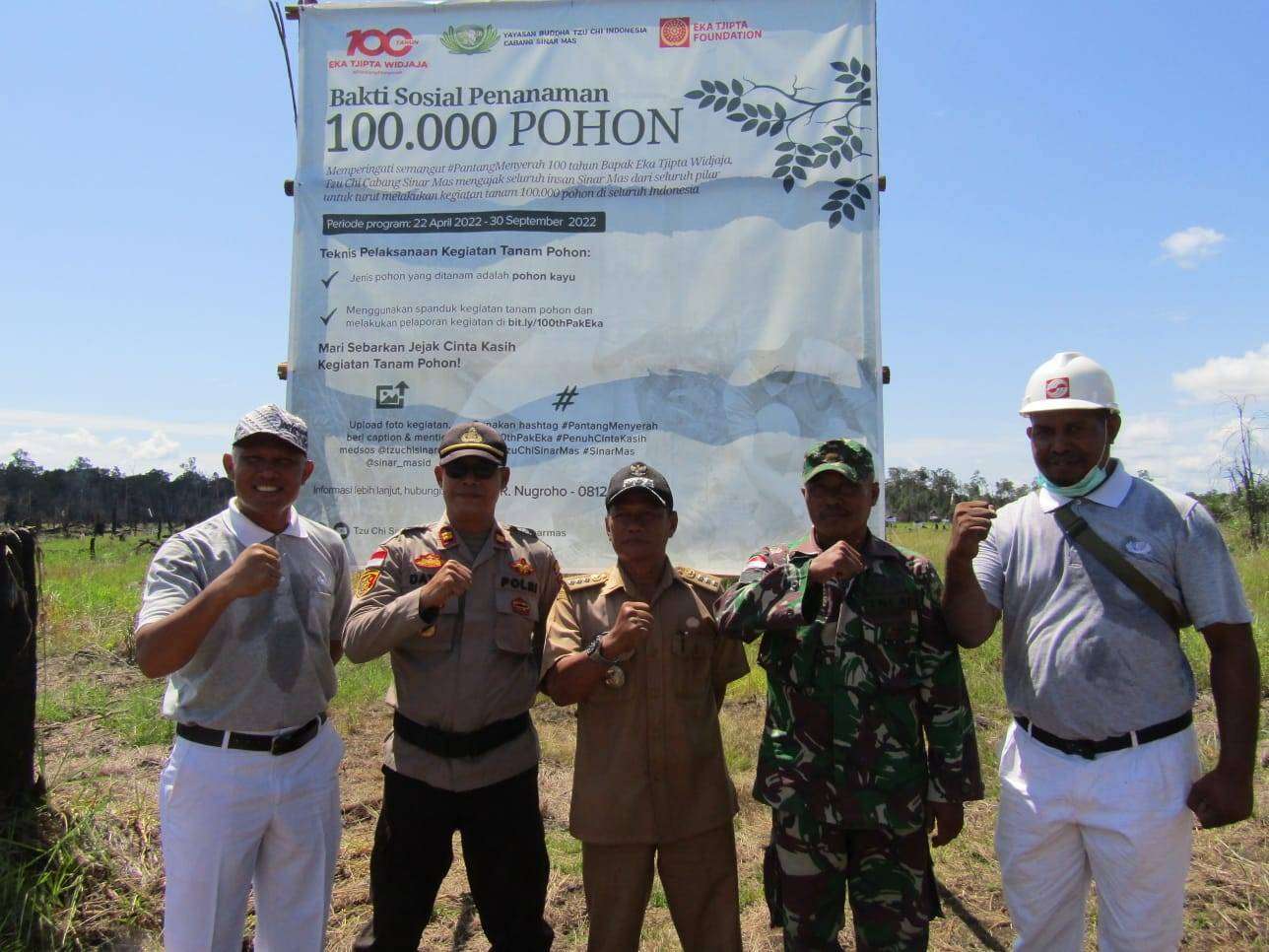 PT Kartika Prima Cipta tanam 1.000 pohon untuk mencegah banjir berulang. (Foto: Istimewa)