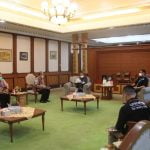Suasana pertemuan Gubernur Kalbar Sutarmidji didampingi Kadiskes Kalbar Hary Agung Tjahyadi bersama pihak Kantor Unicef Perwakilan NTT-NTB dan Kalimantan (Foto: Biro Adpim For KalbarOnline.com)