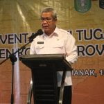 Sekretaris Daerah Provinsi Kalimantan Barat, Harisson saat membuka kegiatan rakor di Hotel Star Pontianak, Rabu (15/06/2022). (Foto: Istimewa)