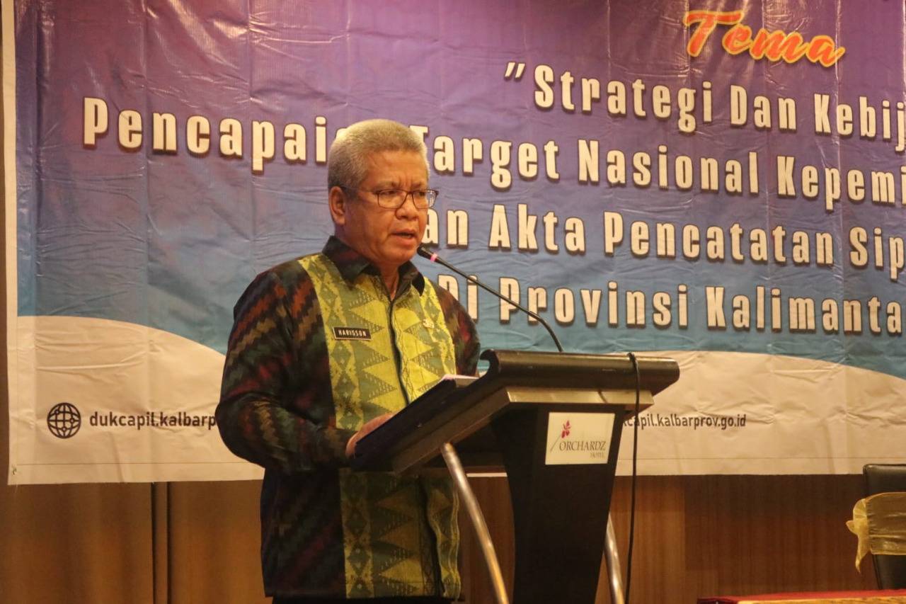 Sekretaris Daerah Provinsi Kalimantan Barat (Kalbar), Harisson. (Foto: Istimewa)
