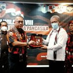 Sekda Provinsi Kalimantan Barat, Harisson saat menghadiri sekaligus membuka secara resmi Musyawarah Wilayah (Muswil) VIII Pemuda Pancasila Provinsi Kalbar di Hotel Mahkota Pontianak, Rabu (22/06/2022). (Foto: Istimewa)