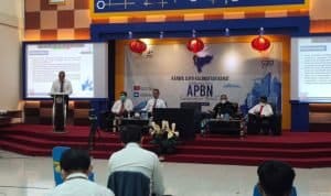 Konferensi pers terkait APBN Provinsi Kalbar ini dilaksanakan secara hybrid di Aula Kanwil DJPb Kalbar dan live YouTube di channel Kanwil DJPb Kalbar. (Foto: Istimewa)