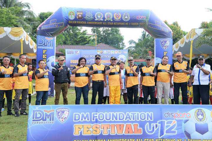 Festival Sepak Bola U-12 ini diselenggarakan di lapangan sepak bola Tanjungpura, Senin (27/06/2022). (Foto: Istimewa)