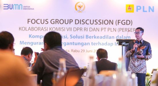 Acara FGD kolaborasi antara Komisi VII DPR RI dan PT PLN (Persero). (Foto: Istimewa)
