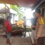 Satuan Tugas Operasi Aman Nusa Pencegahan PMK, melaksanakan pemantauan pelaksanaan pemotongan hewan kurban di beberapa lokasi pemotongan hewan di wilayah Kecamatan Delta Pawan, Minggu (10/07/2022). (Foto: Istimewa)