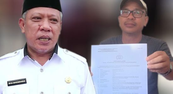 Potret Bupati Kubu Raya Muda Mahendrawan dan Iwan Darmawan, kontraktor yang melaporkan Muda Mahendrawan atas dugaan penipuan