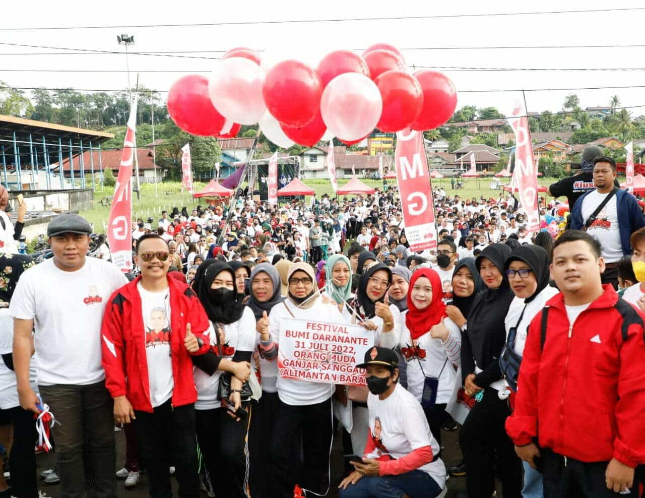 Masyarakat dan nelayan di Kampung Liku, Kelurahan Beringin, Kecamatan Kapuas, Kabupaten Sanggau siap mendukung Ganjar Pranowo menjadi Capres RI pada Pemilu 2024 mendatang. (Foto: Istimewa)