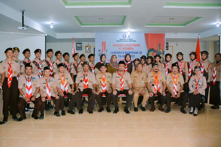 Peserta Jambore Nasional XI tahun 2022 kontingen Kwartir Cabang Ketapang. (Foto: Istimewa)