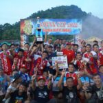 Penutupan turnamen sepakbola di Desa Mawan, Kecamatan Pengkadan, Sabtu (12/08/2022). (Foto: Istimewa)