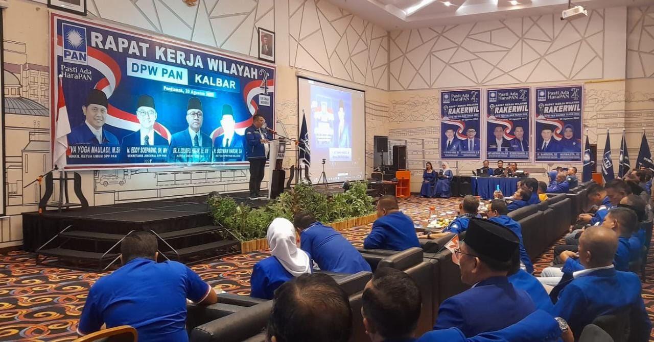 Rapat Kerja Wilayah (Rakerwil) DPW PAN Provinsi Kalbar, di Hotel Ibis Pontianak, Sabtu (20/08/2022). (Foto: Istimewa)