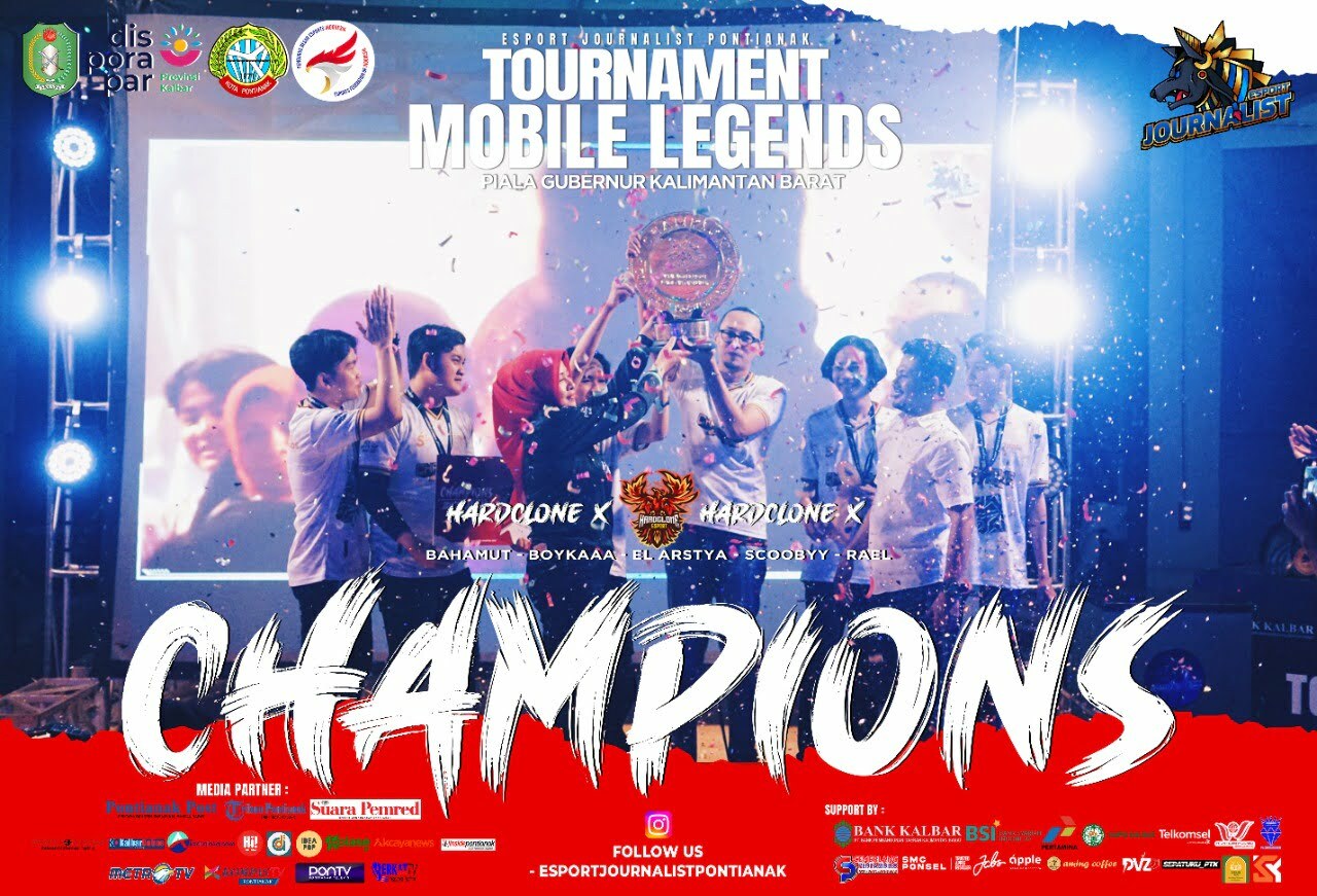 Grand final event E-sport Journalist Pontianak Tournament Mobile Legend Piala Gubernur Kalbar berlangsung dramatis, Minggu (28/08/2022) malam. (Foto: Istimewa)