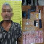 Kolase pelaku dan barang bukti narkoba yang diamankan Polres Ketapang