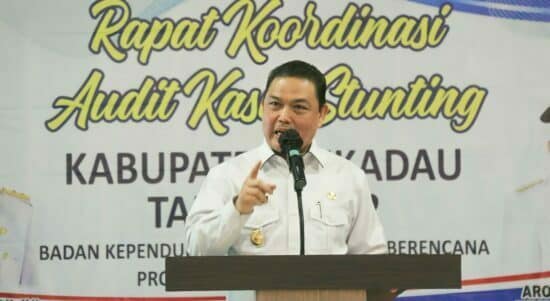 Wakil Gubernur Kalbar yang juga Ketua TP2S Provinsi Kalbar, Ria Norsan membuka secara resmi Rapat Koordinasi Tim Audit Kasus Stunting (AKS), di Hotel Vinca Borneo Kabupaten Sekadau, Rabu (14/09/2022). (Foto: Biro Adpim for KalbarOnline.com)