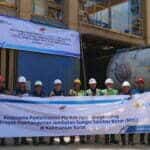 Kolaborasi antara PT PLN (Persero) dengan PT Nindya Karya guna mengoptimalkan pemanfaatan limbah sisa pembakaran batu bara PLTU untuk pembangunan jembatan di Kalimantan Barat. (Foto: Istimewa)