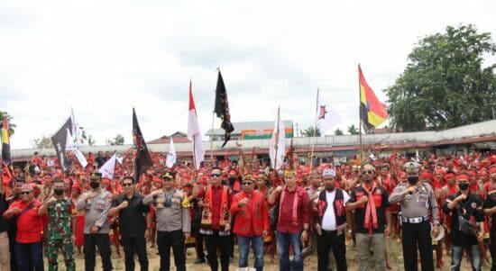 Pekan Gawai Dayak (PGD) ke-14 tahun 2022 Kabupaten Melawi berlangsung sejak tanggal 04-10 September 2022, di Stadion Raden Temenggung Setia Pahlawan Nanga Pinoh. (Foto: BS/KalbarOnline.com)