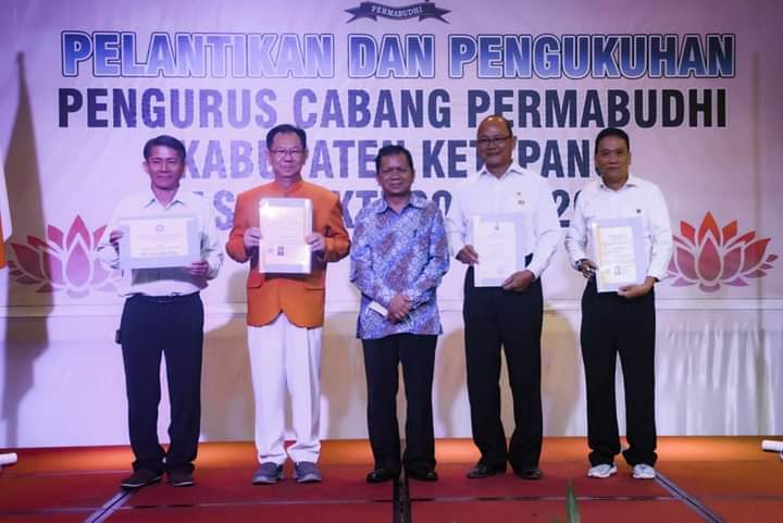 Acara pelantikan Pengurus Cabang Persatuan Umat Buddha Indonesia Ketapang (PC Permabudhi), di Hotel Grand Zuri Ketapang, Minggu (04/09/2022). (Foto: Adi LC/KalbarOnline.com)