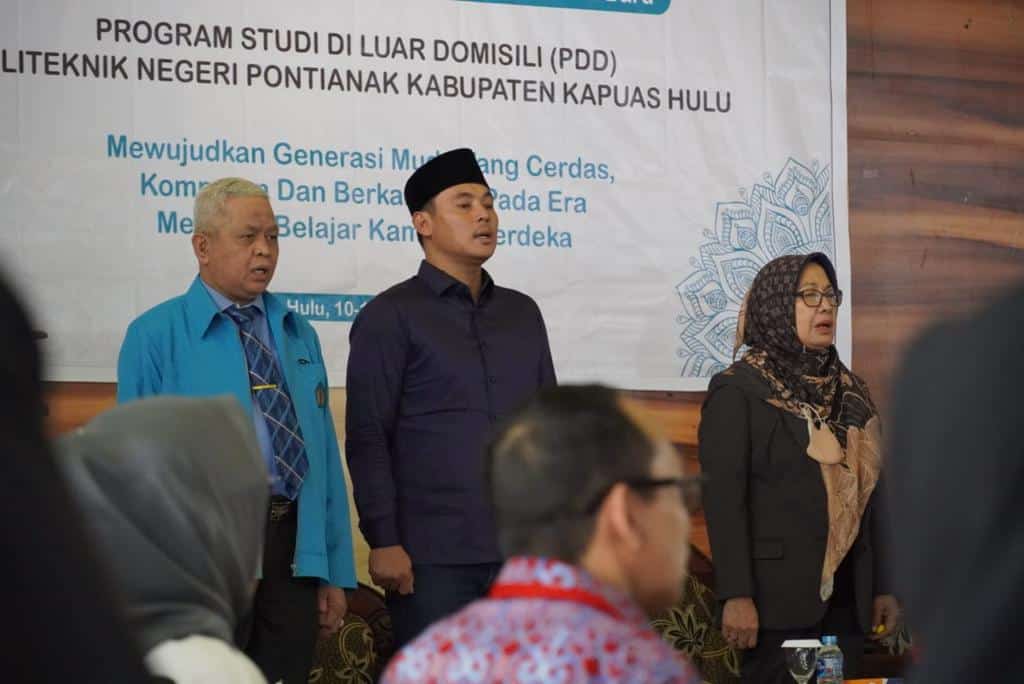 Wakil Bupati Kapuas Hulu, Wahyudi Hidayat menghadiri PKKMB PDD Polnep Kapuas Hulu, di Aula PDD Polnep Kapuas Hulu, Sabtu (10/11/2022). (Foto: Istimewa)