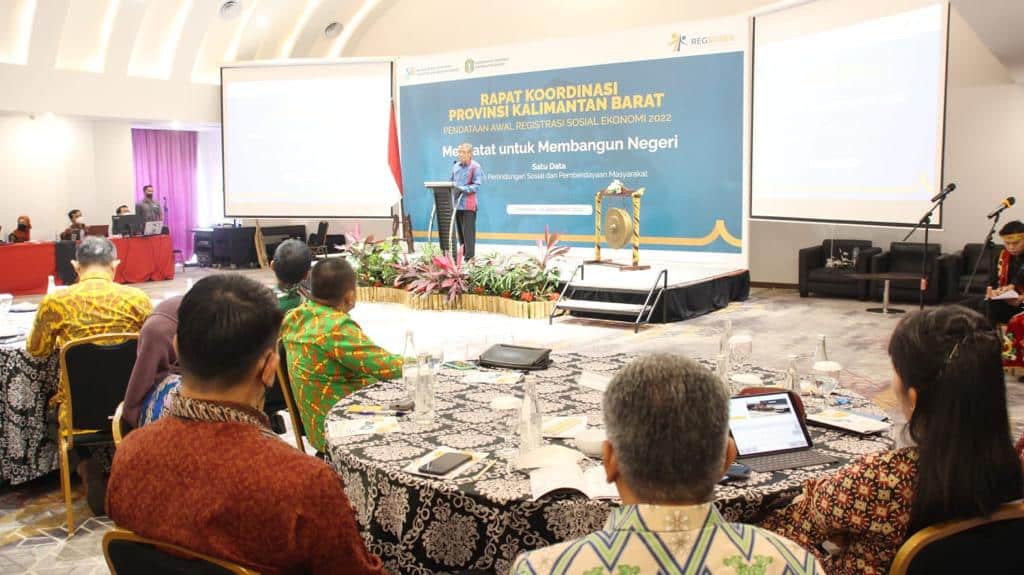 Rapat Koordinasi Registrasi Sosial Ekonomi Tahun 2022 Provinsi Kalimantan Barat. (Foto: Istimewa)