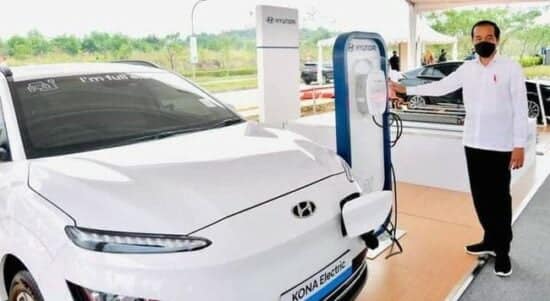 Presiden Jokowi resmikan pembangunan pabrik sel baterai kendaraan listrik Hyundai Motor Group dan LG Energy Solution Ltd. (Foto: Detik.com/Istimewa)