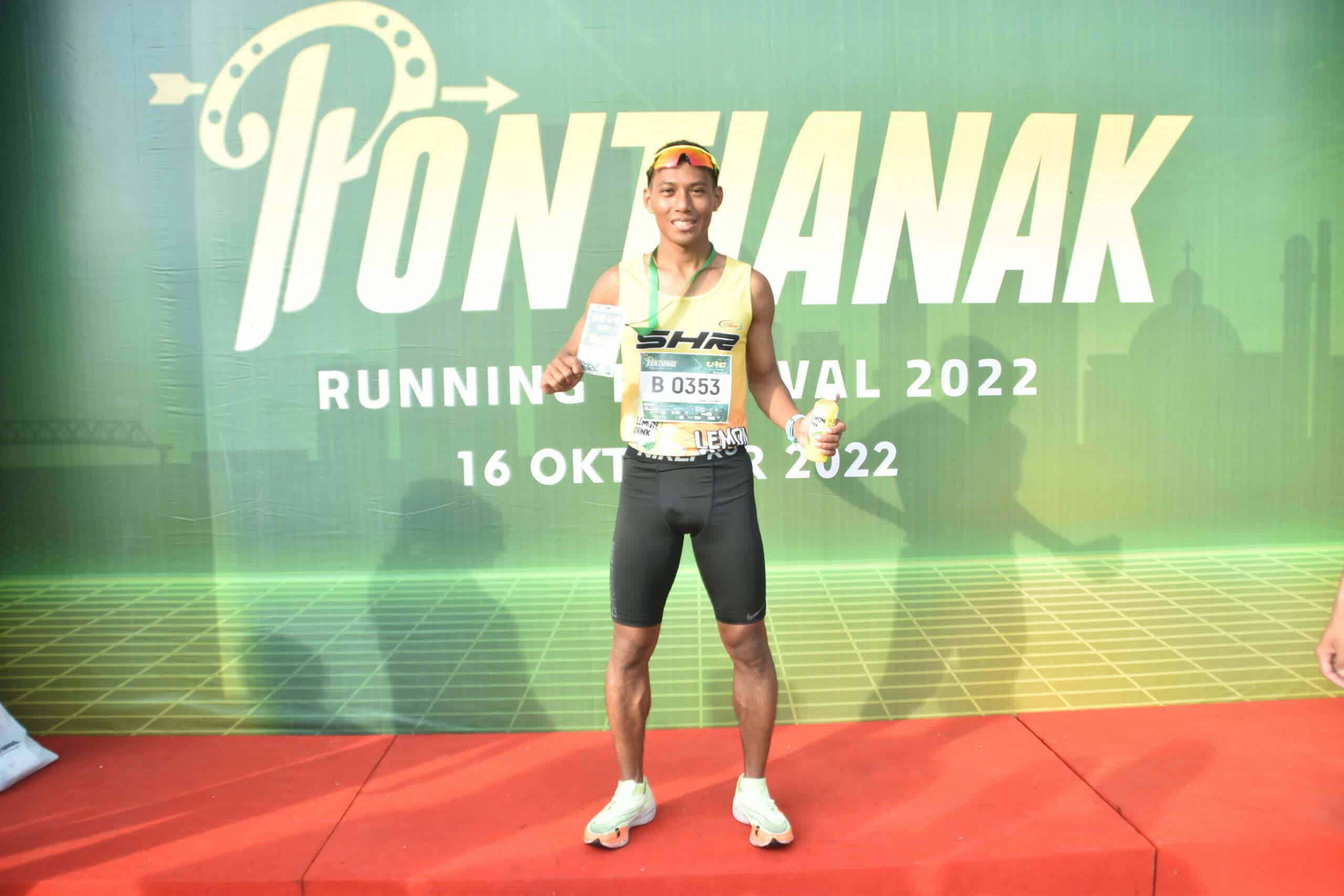 Juara Pontianak Running Festival 2022, Irmansyah. (Foto: Biro Adpim For KalbarOnline.com)