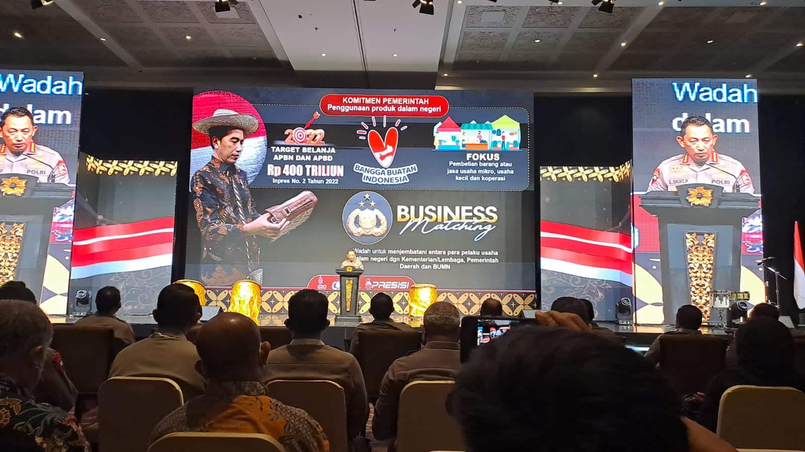 Kegiatan Business Matching Tahap IV dan Belanja Produk Dalam Negeri Tahun 2022, di Bali Nusa Dua Convention Center, Jumat (07/10/2022). (Foto: Ishaq)
