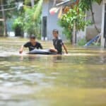 Kondisi banjir di Kabupaten Sintang (Foto: Jau/KalbarOnline.com)